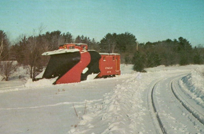 Cadillac and Lake City Rail - Vintage Postcard